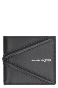 Leather flap-over wallet